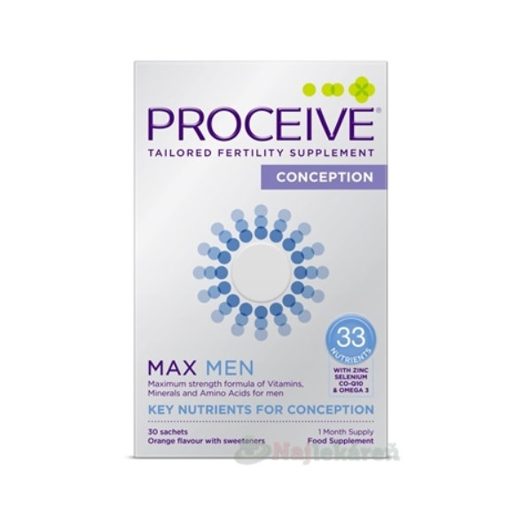 PROCEIVE CONCEPTION MAX MEN prášok vo vrecúškach pomarančová príchuť 30ks