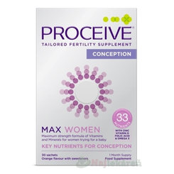 PROCEIVE CONCEPTION MAX WOMEN prášok vo vrecúškach pomarančová príchuť 30ks