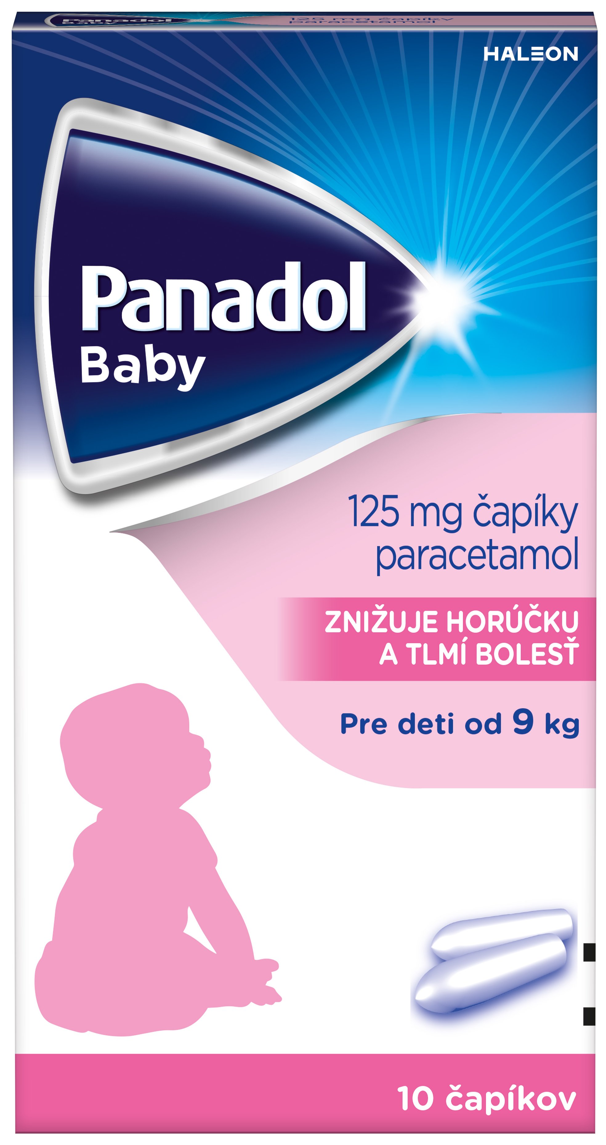 Panadol baby čapiky pre deti od 9 kg 10x125 mg kúpite na Najlekaren.eu