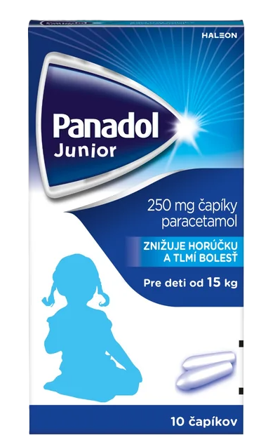 Panadol Junior 250 mg 10 čapíkov