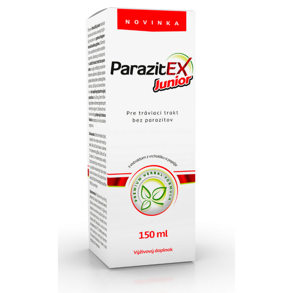 SALUTEM ParazitEx Junior sirup pre tráviaci trakt detí bez parazitov 150 ml