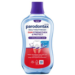 Parodontax ústna voda s fluoridmi s kyselinou hyalurónovou bez alkoholu 500ml