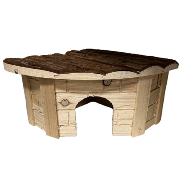 Patty M rohový drevený domček pre hlodavce M