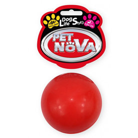 Pet Nova RUB BALL S RED hračka pre psy 5cm