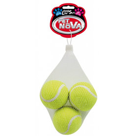 Pet Nova TENNIS-SOUNDBALL-3 pískacie tenisové loptičky 3ks 6cm