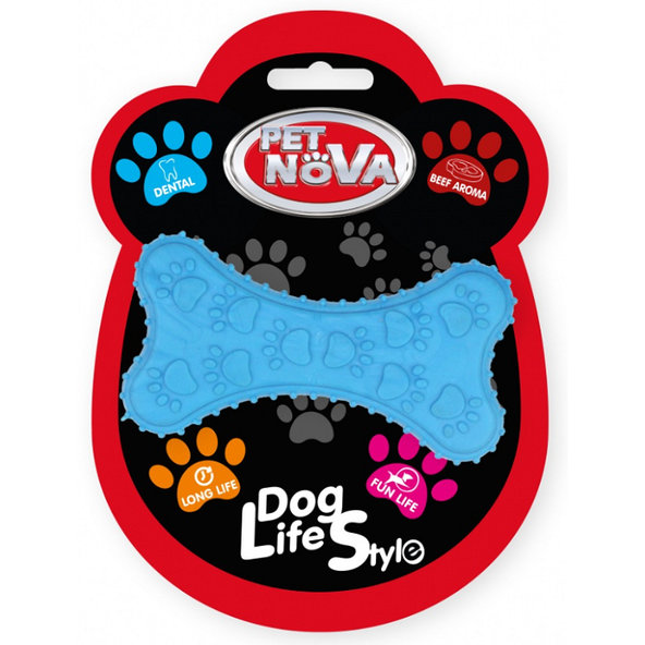 Pet Nova TPR DENTBONE BLUE hračka pre psy 10,5cm