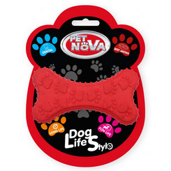 Pet Nova TPR DENTBONE RED hračka pre psy 10,5cm