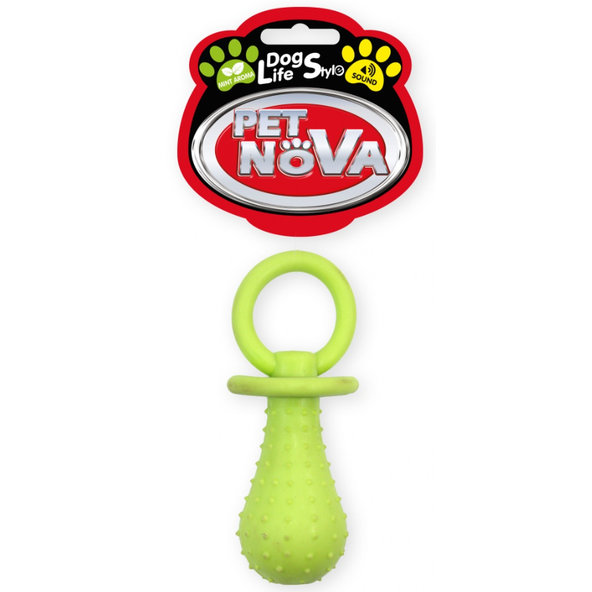 Pet Nova TPR PACIFIER YELLOW hračka pre psy 14cm