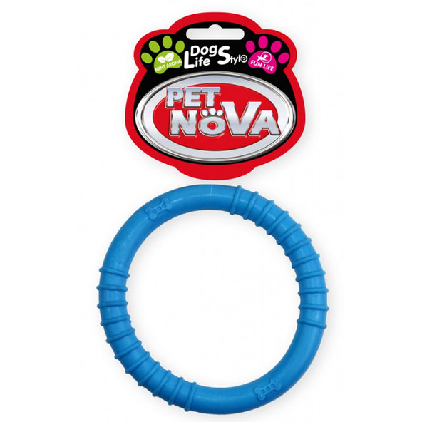 Pet Nova TPR RING BLUE hračka pre psy modrý kruh 9,5cm