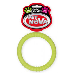 Pet Nova TPR RING YELLOW hračka pre psy žltý kruh 9,5cm