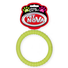 Pet Nova TPR RING YELLOW hračka pre psy žltý kruh 9,5cm