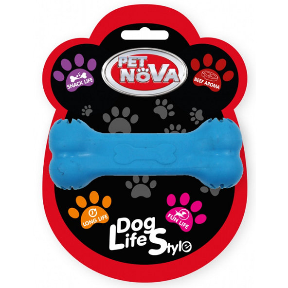 Pet Nova TPR SNACKBONE BLUE hračka pre psy 11cm