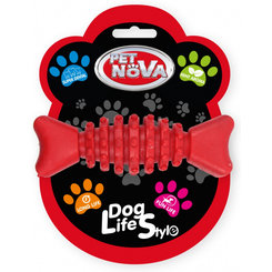 Pet Nova TPR SUPERDENTBONE RED hračka pre psy 12cm