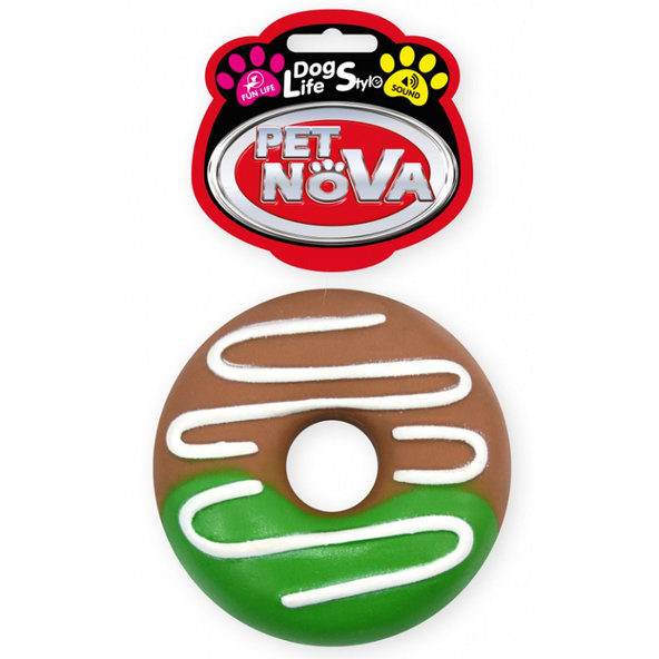 Pet Nova VIN DONUT GRAY hračka pre psy 10cm