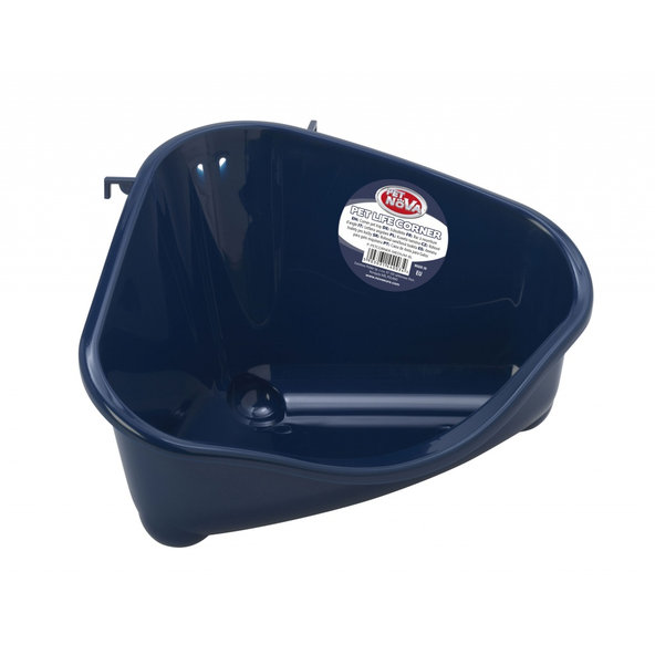 Pet Nova rohový záchod pre hlodavce M, modrý