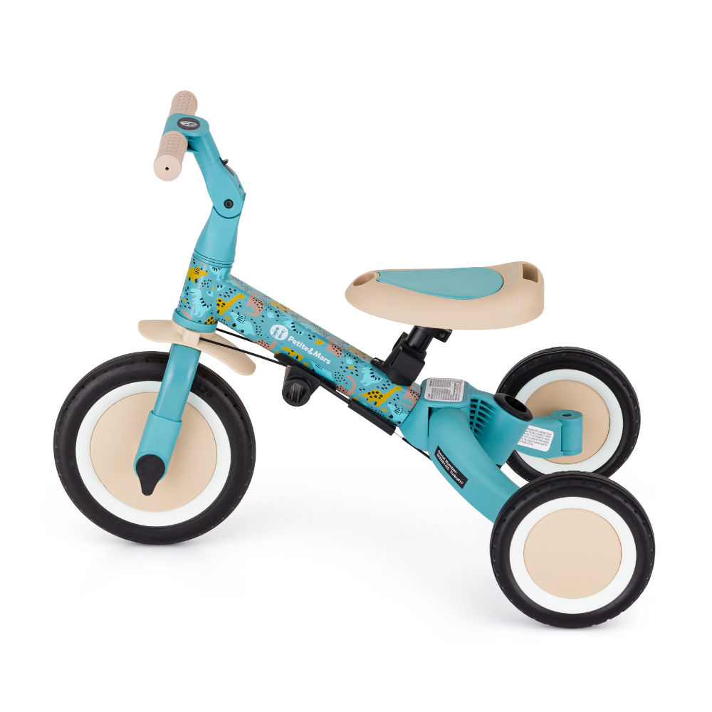 PETITE&MARS Trojkolka multifunkčná 5v1 Turbo - limitovaná edícia Dino Park