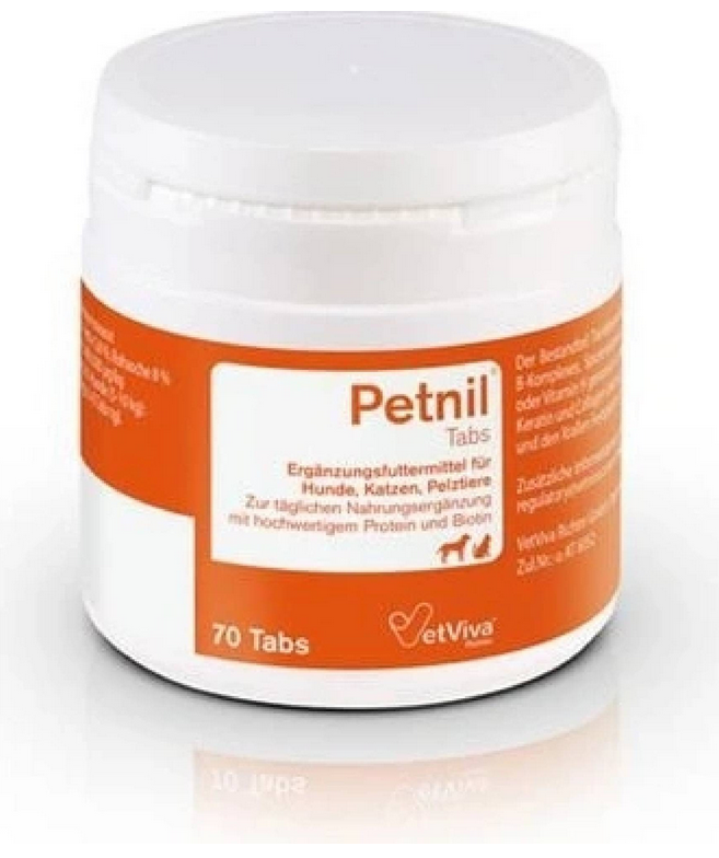 Petnil cats/dogs pre zdravú srsť a pokožku psov a mačiek 70 tabliet