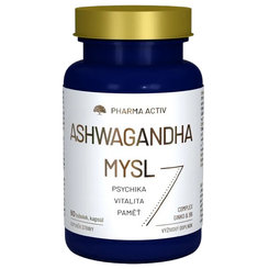Pharma Activ ASHWAGANDHA Myseľ komplex ginko+B6 90ks