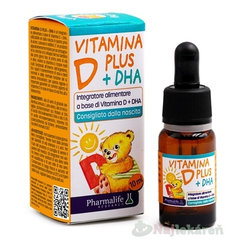 Pharmalife VITAMÍN D PLUS DHA kvapky pre deti 10ml