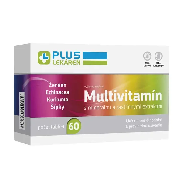 Plus Lekáreň Multivitamín s minerálmi 60 tabliet