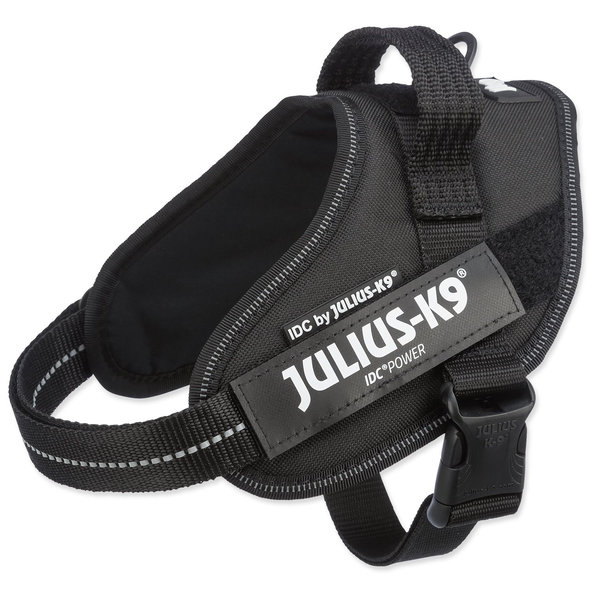 Postroj Trixie Julius-K9® IDC® čierny S/Mini: 49–67cm*22mm