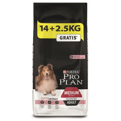 ProPlan MO Dog Opti Derma Adult Medium Sensitive Skin 14kg + 2,5 kg