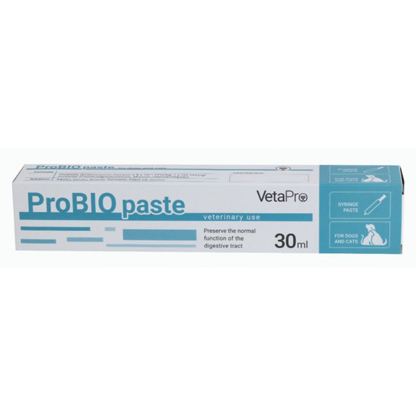 VetaPro ProBio pasta na udržanie dobrého trávenia pre psy a mačky 30ml