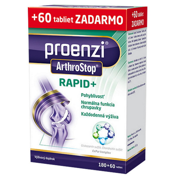Proenzi ArthroStop RAPID+ 180+60tbl zadarmo