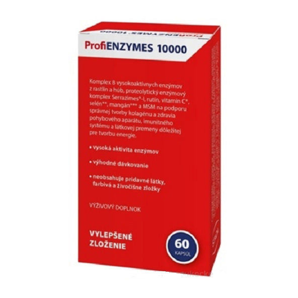ProfiENZYMES 10000 zmes synergicky pôsobiacich enzýmov z rastlín a húb 60cps