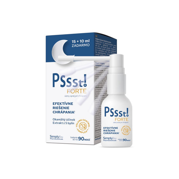 Pssst! FORTE ústny sprej pri chrápaní 15+10ml