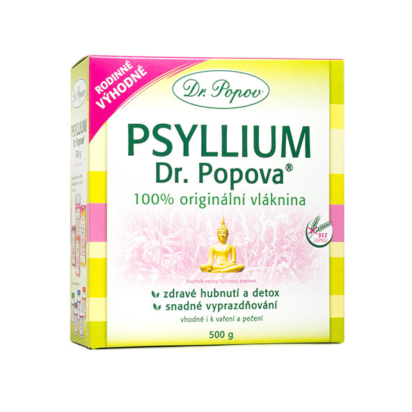 DR. POPOV PSYLLIUM rozpustná vláknina 500 g