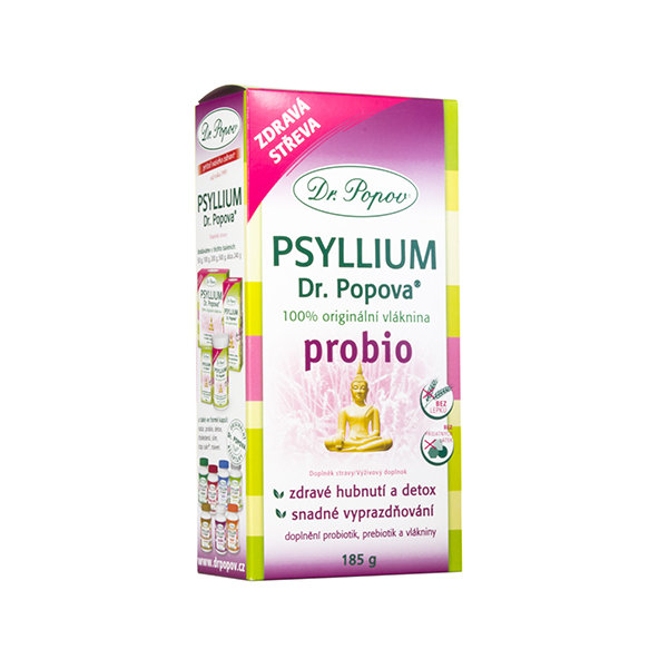 Dr. Popov PSYLLIUM probio rozpustná vláknina 185g