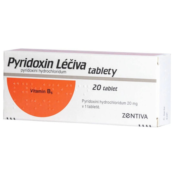 Pyridoxin Léčiva 20 mg 20 tabliet