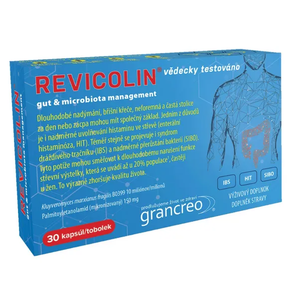 REVICOLIN pri histamínovej intolerancii 30 kapsúl