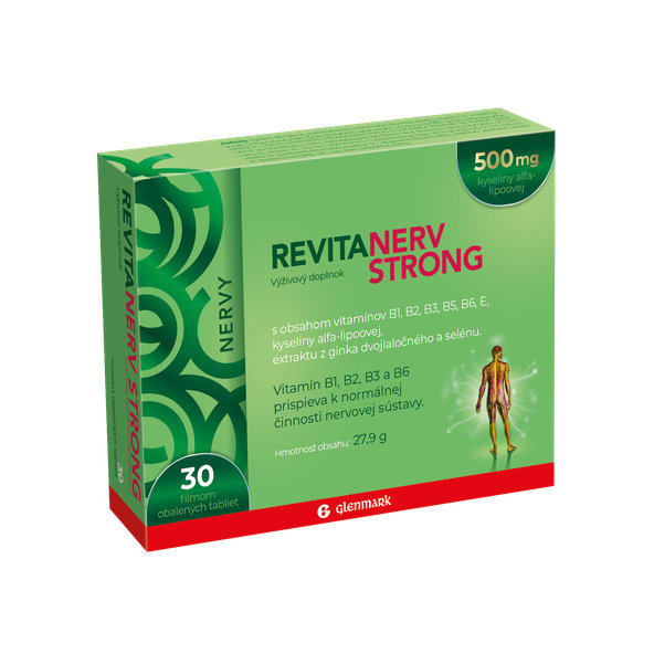 REVITANERV STRONG pre správnu funkciu nervovej sústavy 30tbl