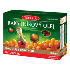 Rakytníkový olej excelent 500mg 60 kapsúl