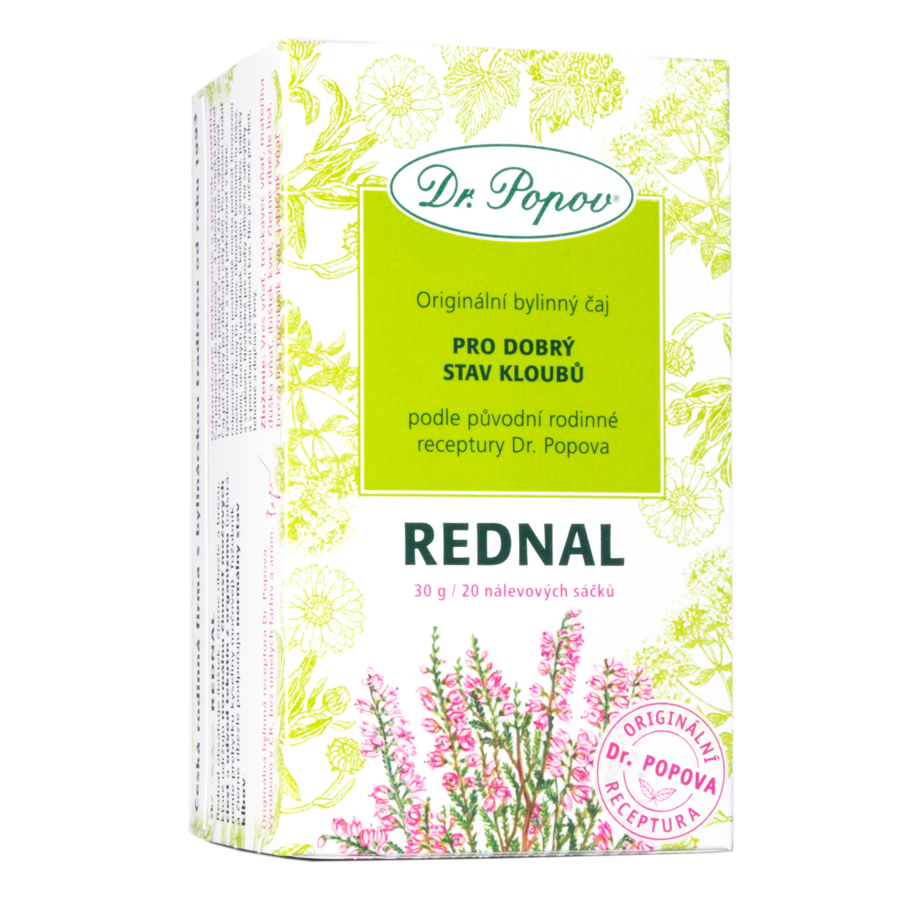 DR. POPOV ČAJ REDNAL Bylinná zmes 20x1,5g