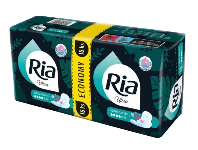 Ria Ultra Normal Plus Deo DUOPACK hygienické vložky 2x9 ks