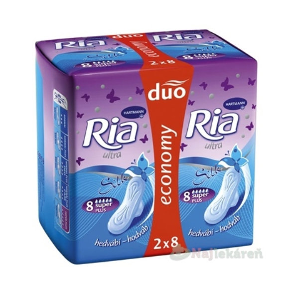 Ria Ultra Silk super PLUS DUOPACK hygienické vložky 16ks