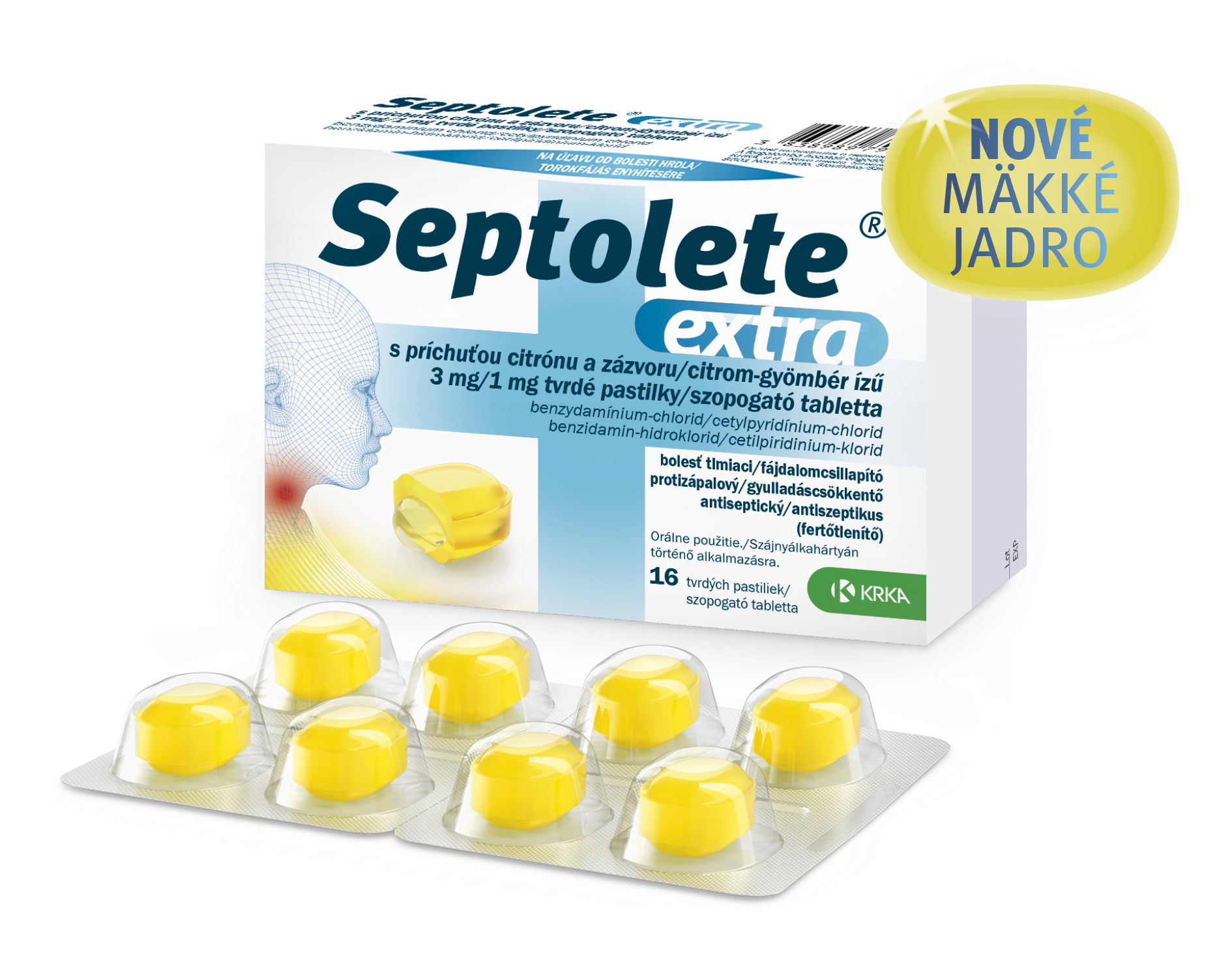 Septolete extra citrón a zázvor 3 mg/1 mg 16 ks kúpite na Najlekaren.eu