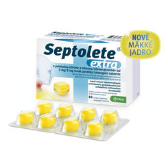 Septolete extra citrón a zázvor 3 mg/1 mg 16 ks