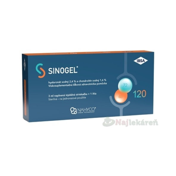 SINOGEL viskoelastický intraartikulárny roztok injekčný 3 ml