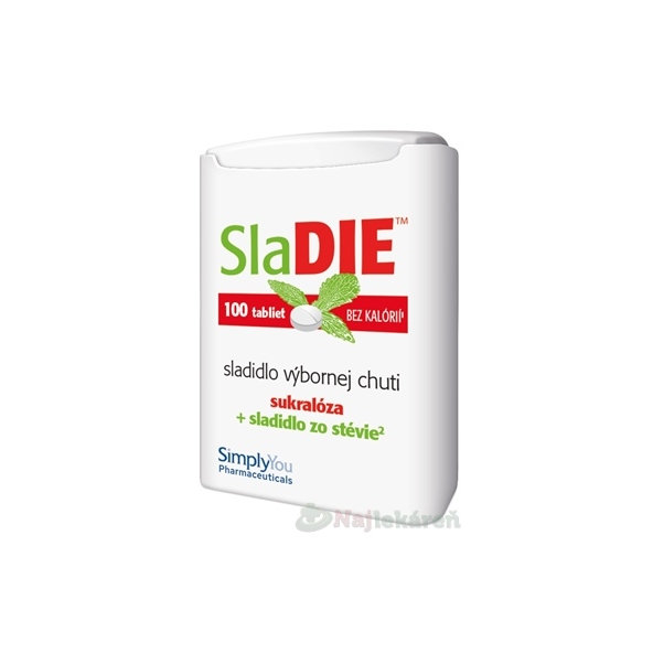 SLADIE nízkokalorické tabletové sladidlo 100tbl