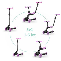 QPLAY Odrážadlo a kolobežka Sema Evo 6v1 Violet 12 m+