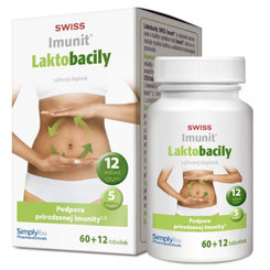 SWISS Imunit LAKTOBACILY na posilnenie obranyschopnosti organizmu 60 + 12cps zadarmo