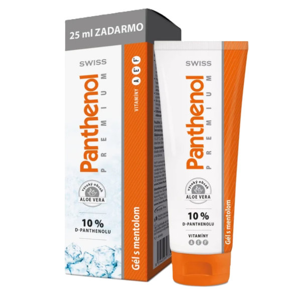 SWISS Panthenol PREMIUM Gél s mentolom 100+25 ml zadarmo (125 ml)