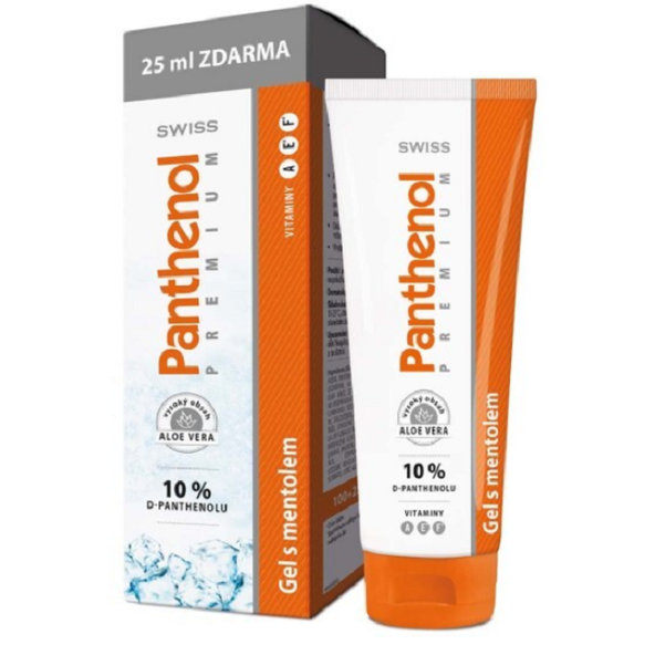 SWISS Panthenol PREMIUM Gél s mentolom po opaľovaní 100+25ml zadarmo