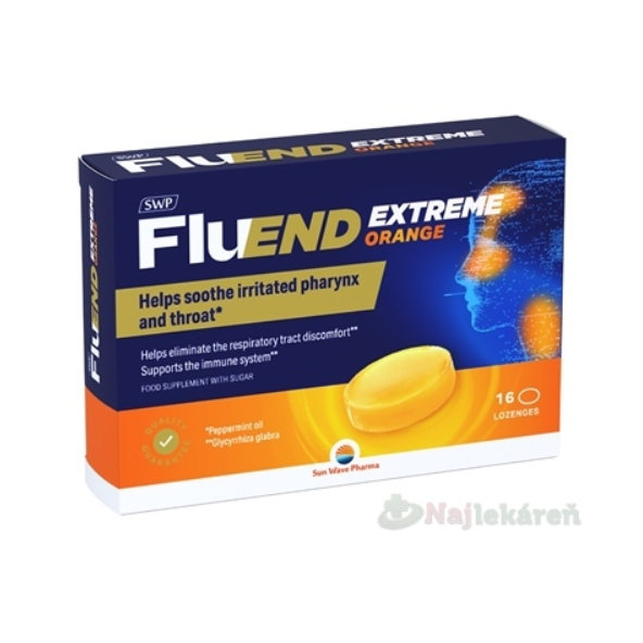 SWP FluEND EXTREME ORANGE pastilky na cmúľanie 16ks