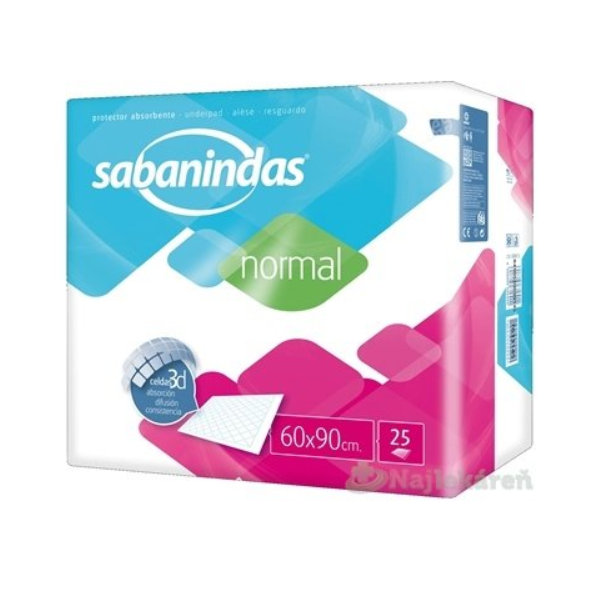 Sabanindas Normal podložka absorpčná 60x90cm 25ks