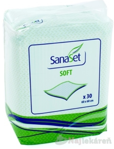 SanaSet SOFT Podložka absorpčná hygienická 60x60cm 30ks kúpite na Najlekaren.eu